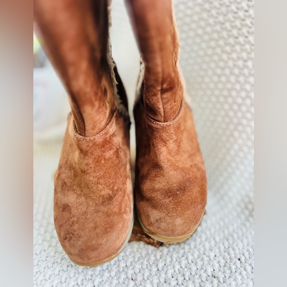 Patagonia Lugano Chimney Women’s Primaloft Furry Suede Snow Boots Sz 7.5 EU - Picture 6 of 11